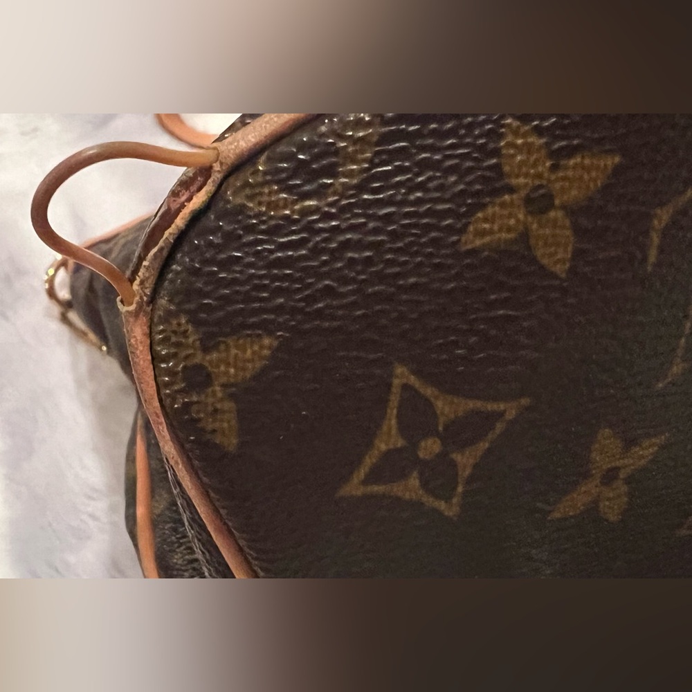 AS IS ….Louis  Vuitton Palermo Classic Brown Monogram Bag- SM TEAR BOTTOM OF BAG - Picture 12 of 15